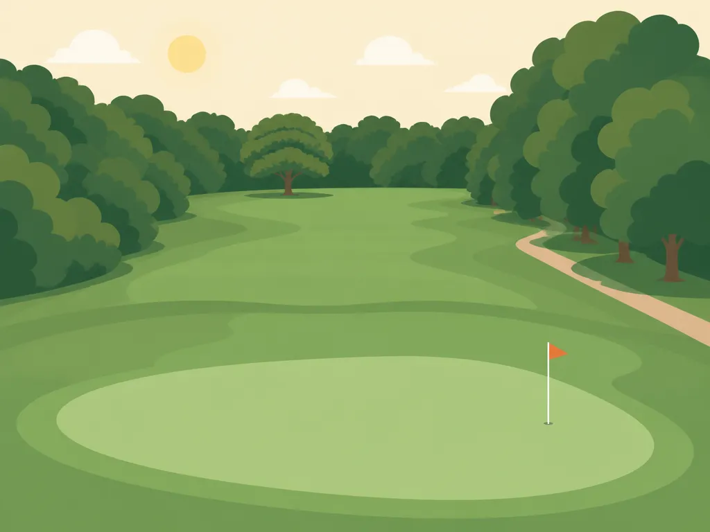 Illustration of Burke Golf Course