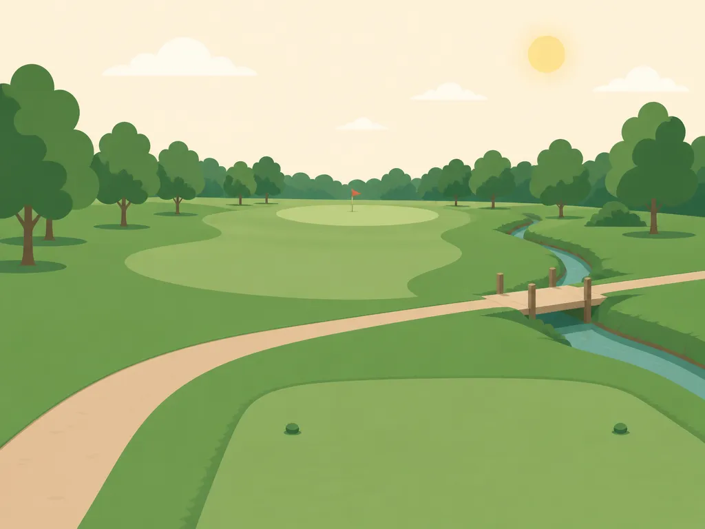 Illustration of Crystal Springs Golf Course