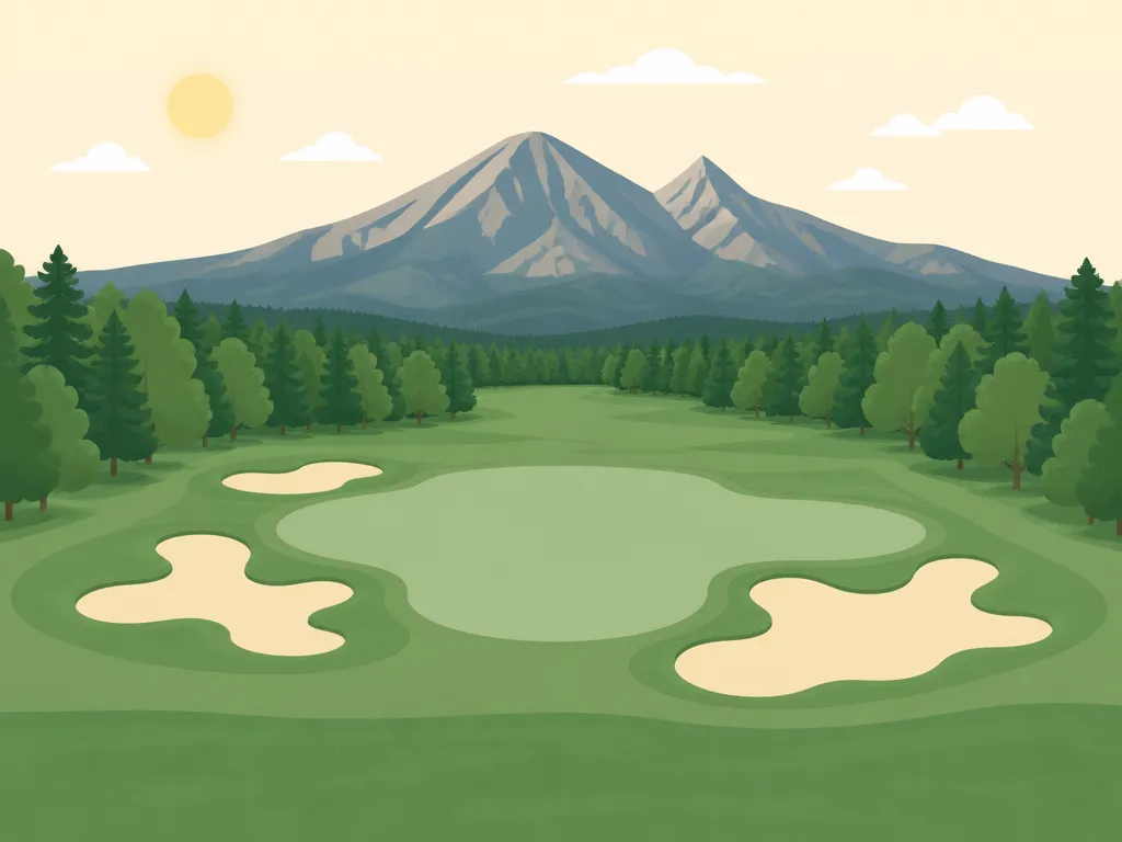 Illustration of Eisenhower Golf Course (Blue)