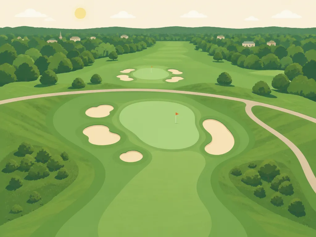 Illustration of Green Hill Golf Course