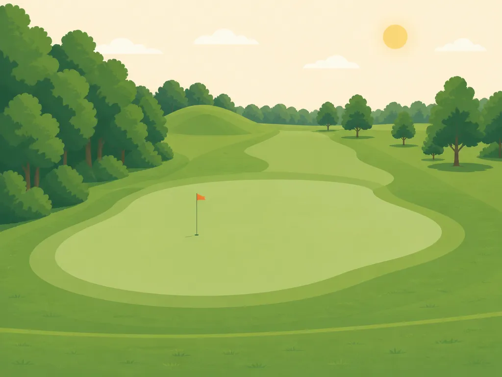 Illustration of Wolf Run Golf Club