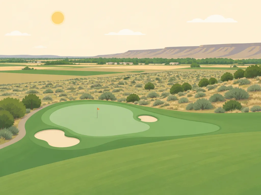 Illustration of Horn Rapids Golf Course