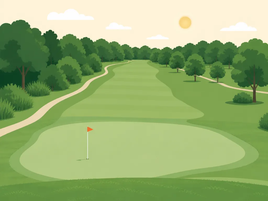 Illustration of Hudson Mills Metropark Golf Course