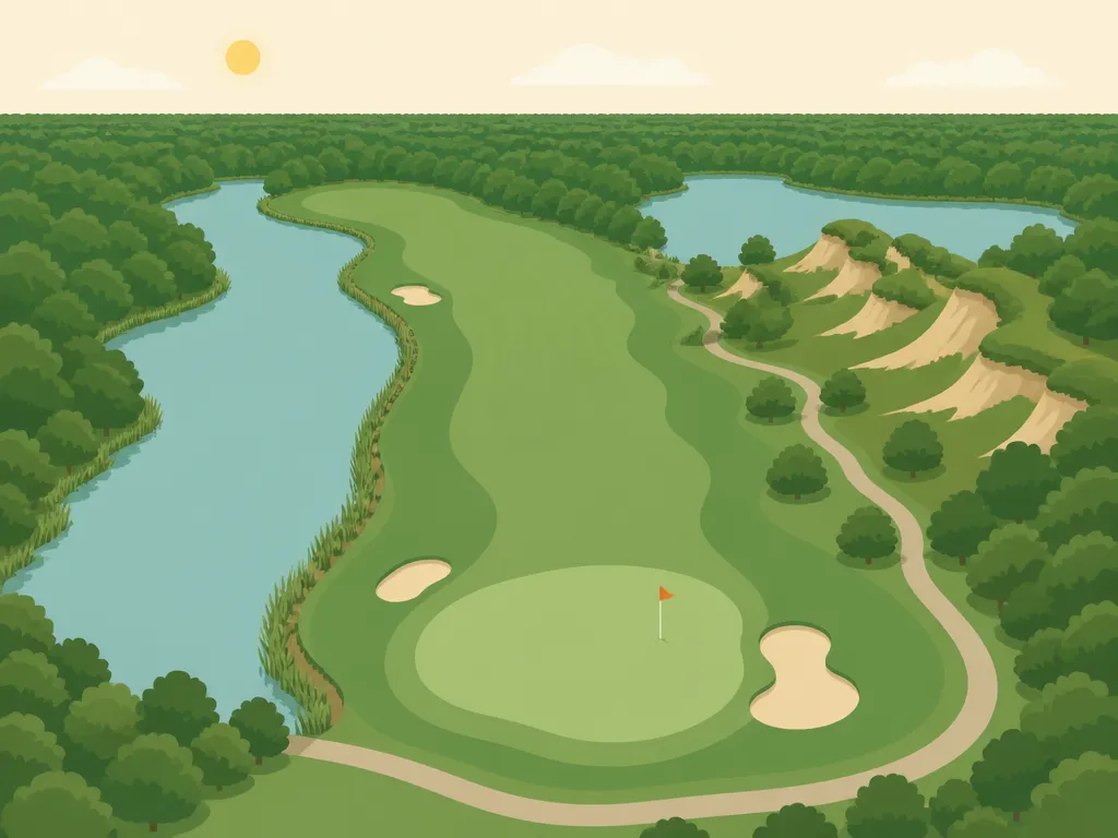 Illustration of Twisted Dune Golf Club