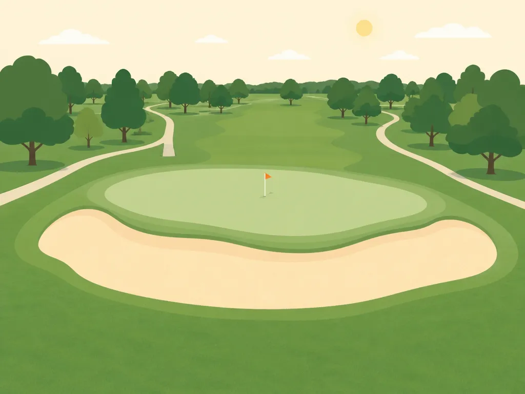 Illustration of Santa Anita Golf Course
