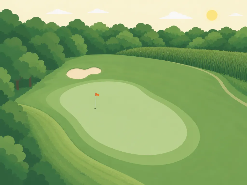 Illustration of Forest Preserve Golf - Chick Evans Golf Course