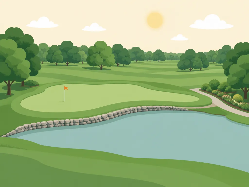 Illustration of Pine Lakes Golf Club - Hubbard
