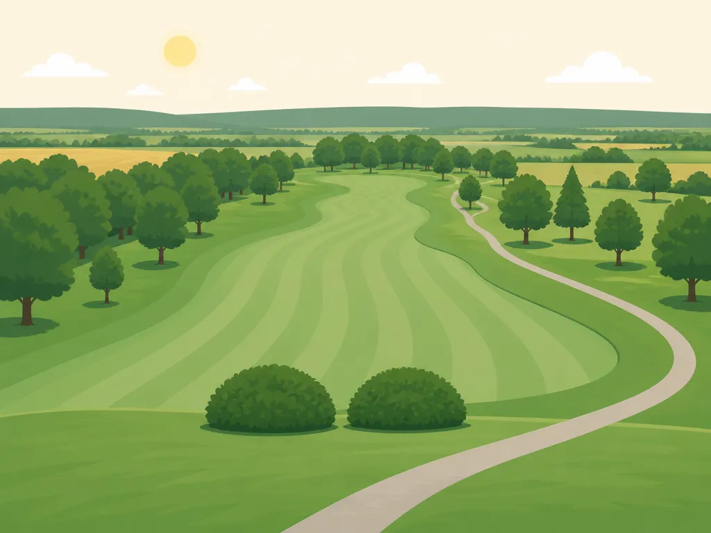 Illustration of Deer Run Golf Course - Hinton