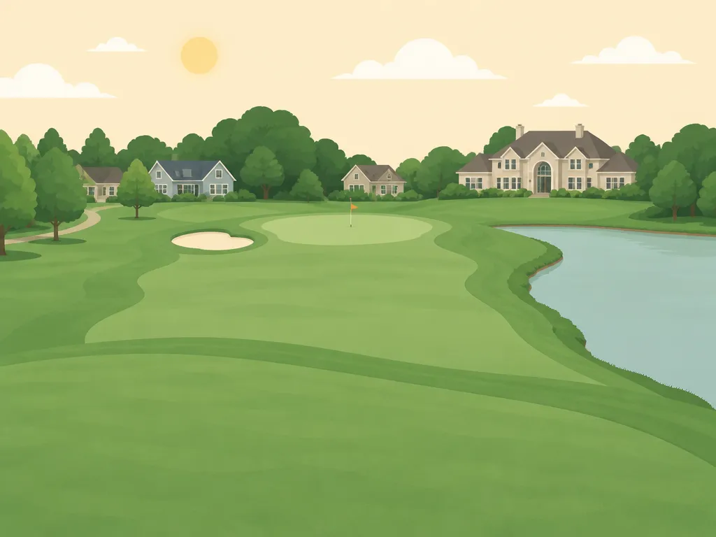 Illustration of Fox Den Golf Course