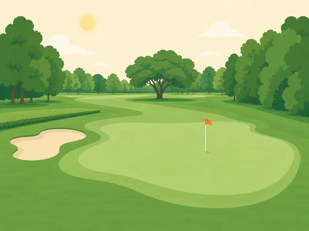 Illustration of Riverbend Golf Course