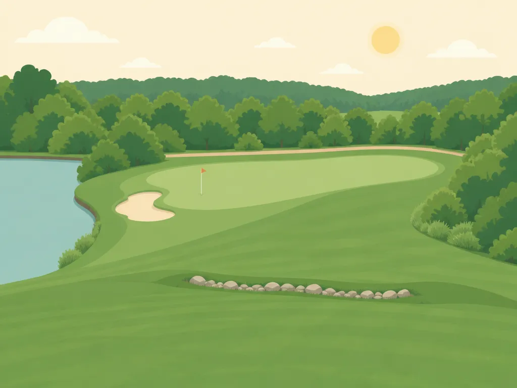 Illustration of Highland Lake Golf Course
