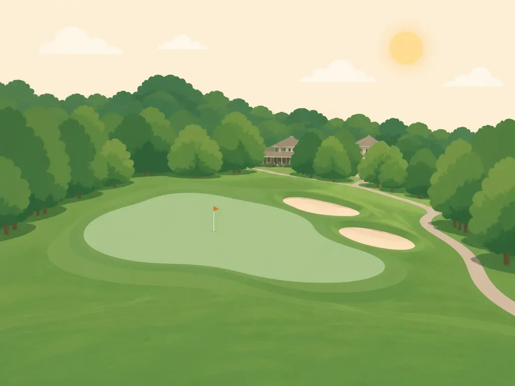Illustration of Cedar Knob Golf Course