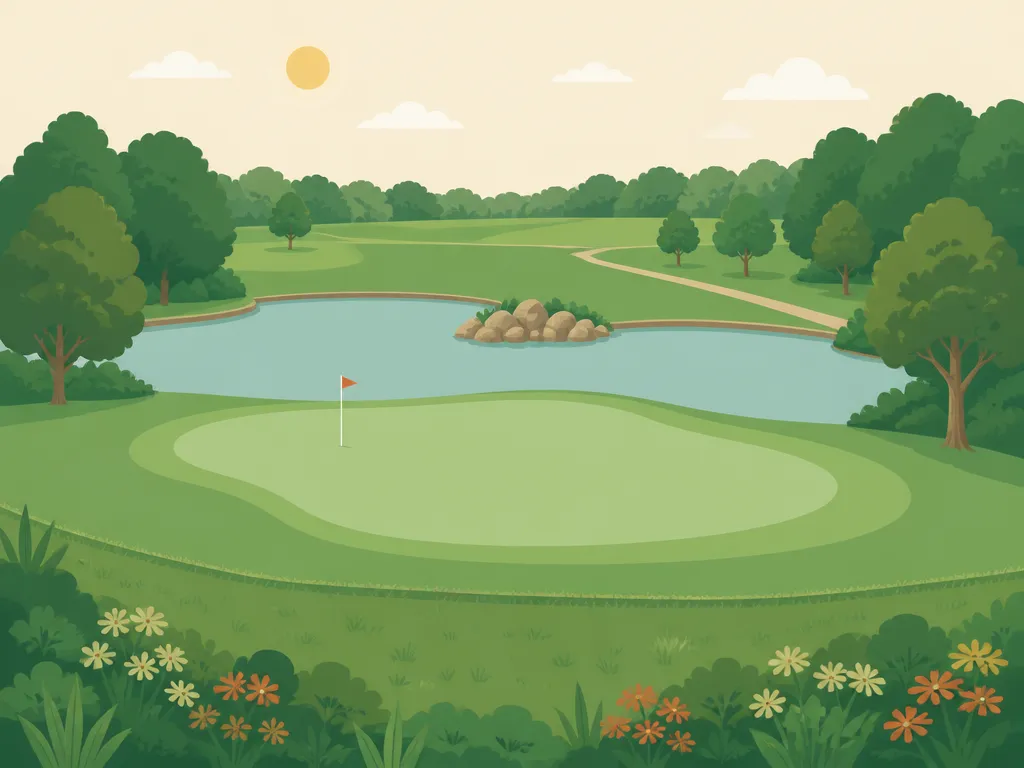 Illustration of Pilgrim's Oak Golf Course
