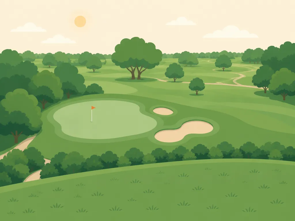 Illustration of Lake Shawnee Golf Course