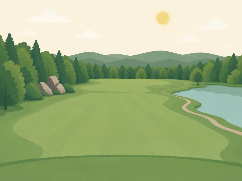 Illustration of Oak Hill Golf Course