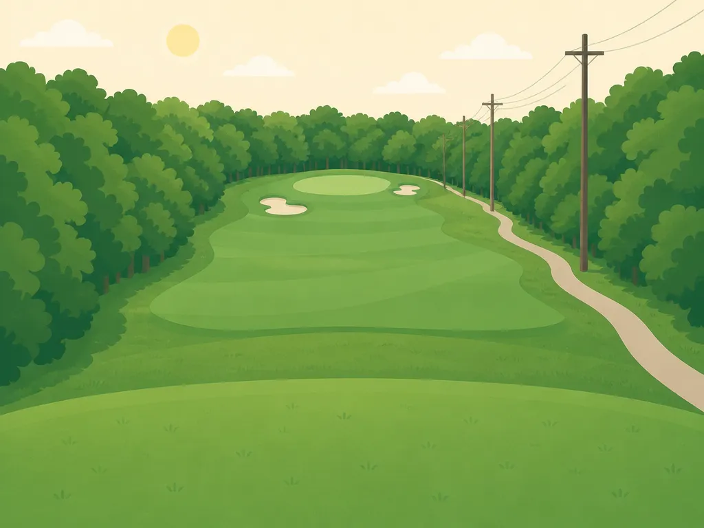 Illustration of The Oaks Course