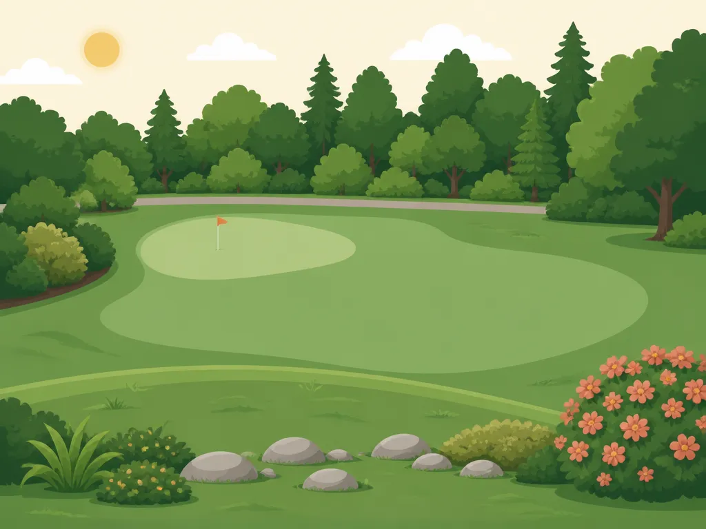 Illustration of Hacker's Haven Par 3 Golf Course