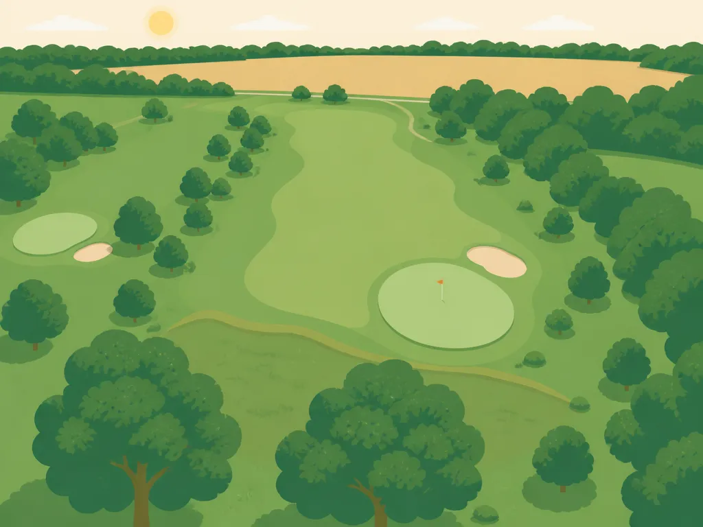 Illustration of Oxley Beach Golf Course