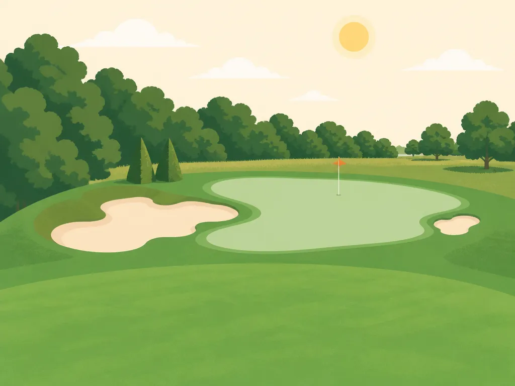 Illustration of Eagle's Landing Golf Course