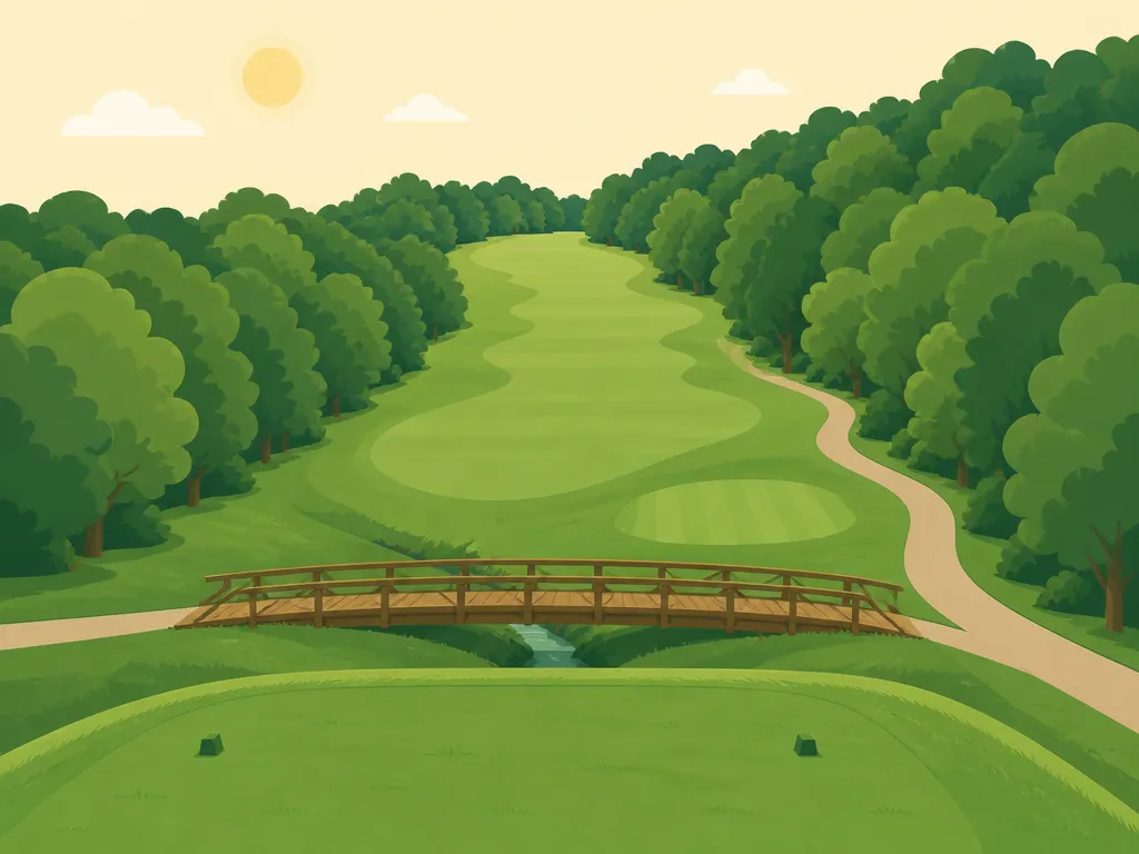 Illustration of Pine Ridge Golf Course - Evansville