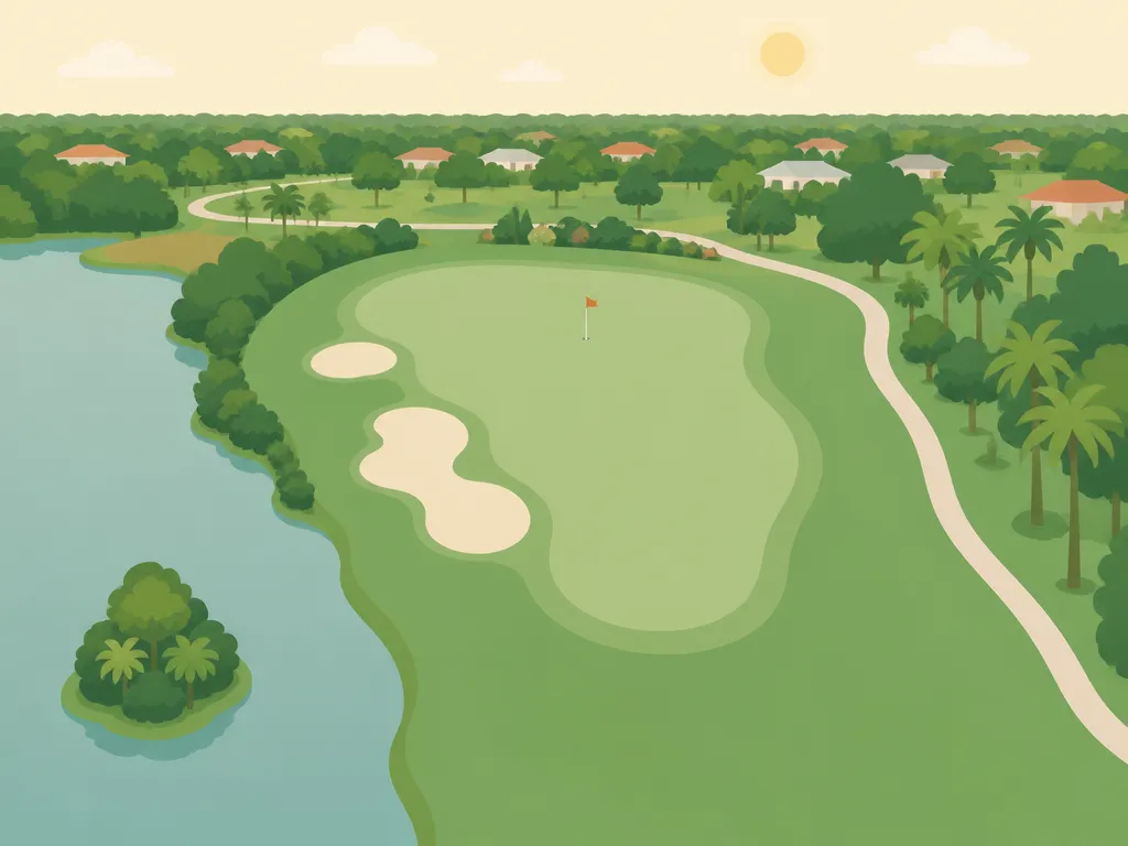 Illustration of Indian Spring Country Club (East)