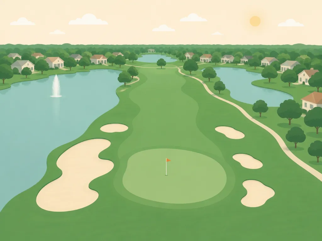 Illustration of English Turn Golf & Country Club