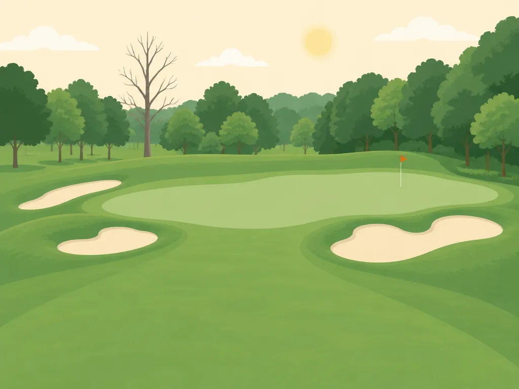 Illustration of The Lake Golf Course at Goose Pond Colony Resort