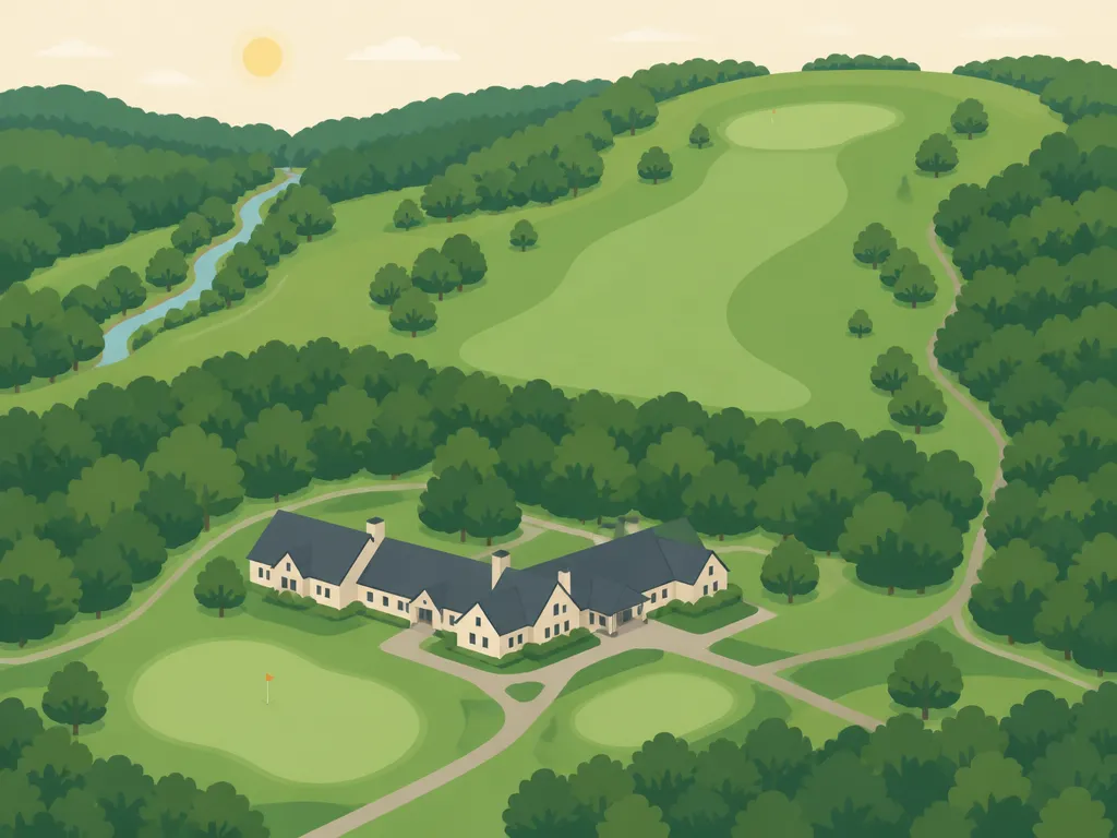 Illustration of Golfclub Fahrenbach im Fichtelgebirge