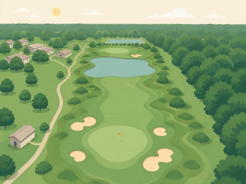 Illustration of Riverview Golf Course