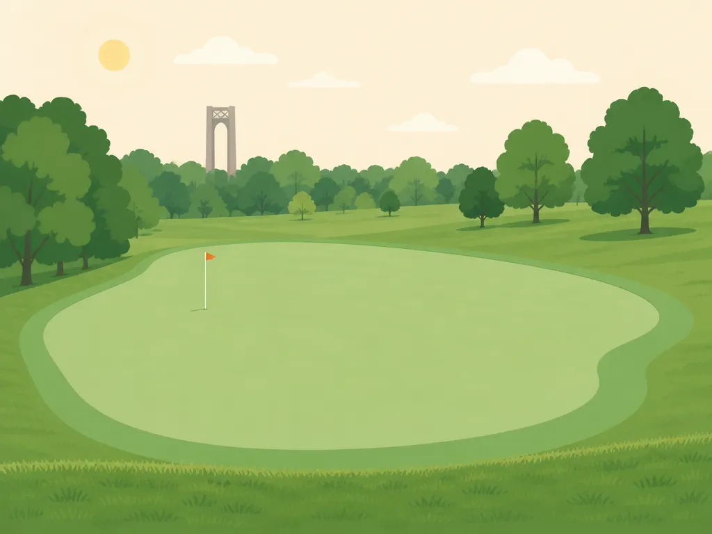 Illustration of Kissena Park Golf Course