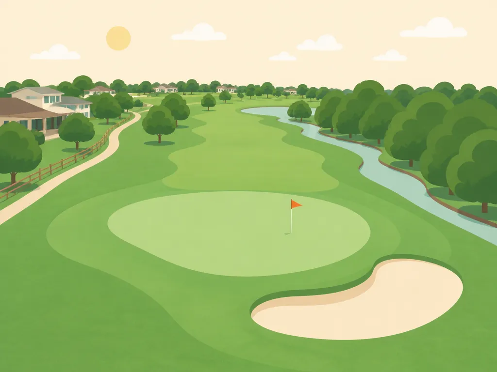Illustration of Emerald Downs Golf Course