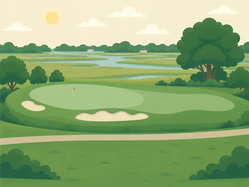Illustration of Crab Meadow Golf Course