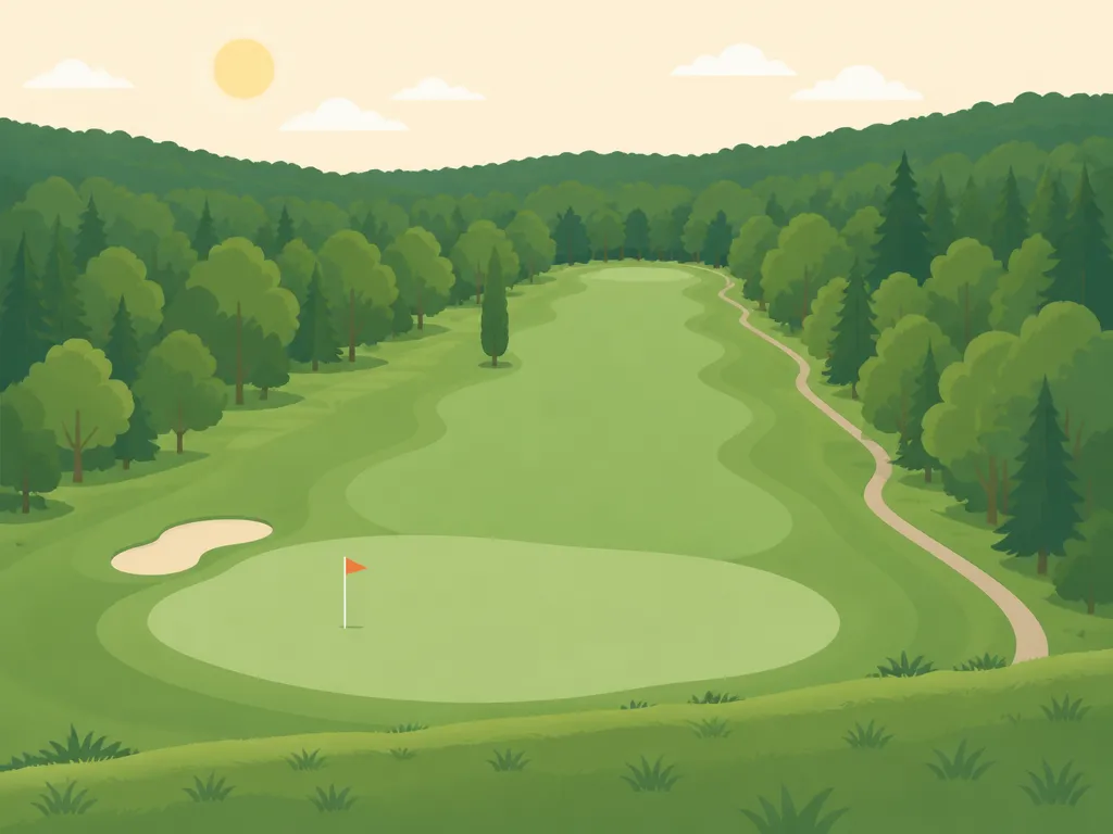 Illustration of Diamond Woods Golf Course