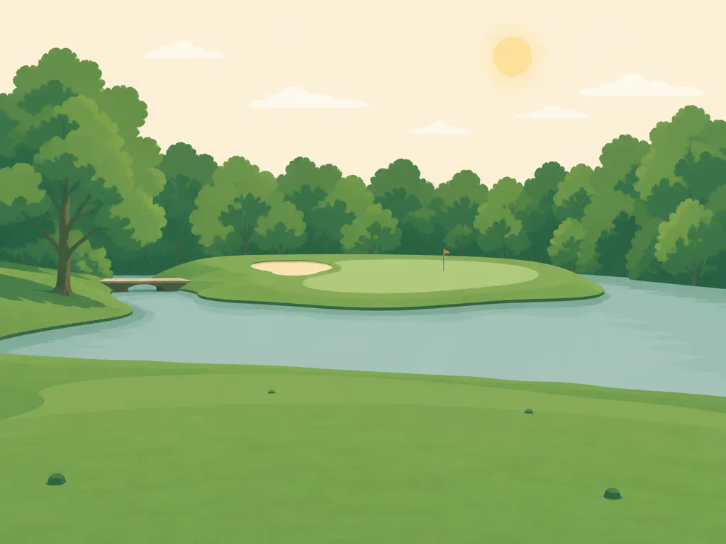 Illustration of Twin Oaks Golf Course
