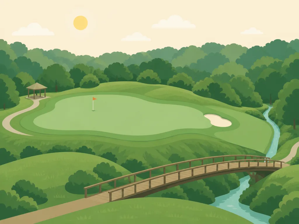 Illustration of Pete Dye Golf Club