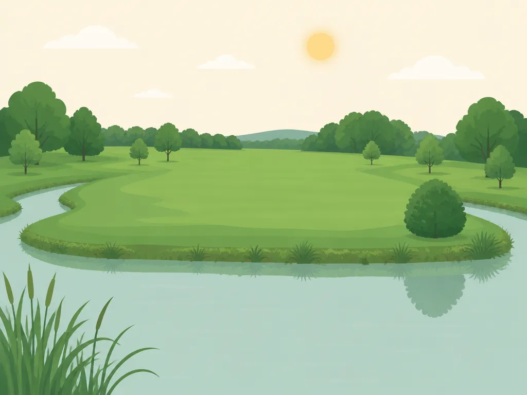 Illustration of Golf Club Hof Hausen vor der Sonne (Kurzplatz)