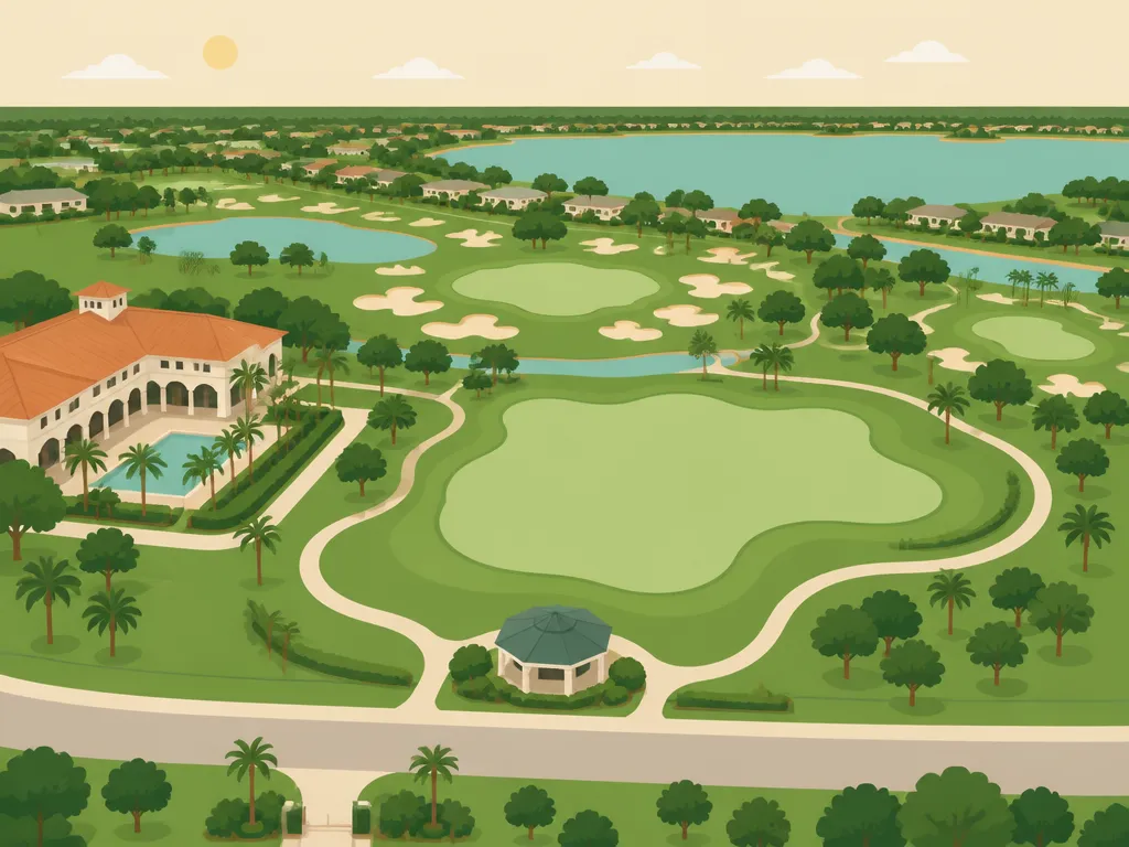 Illustration of Palm Beach Polo & Country Club (The Cypress)