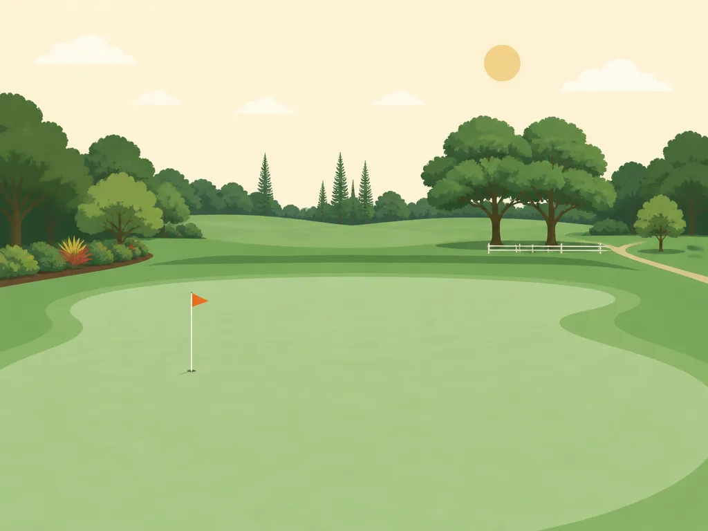 Illustration of Kukuiolono Golf Course