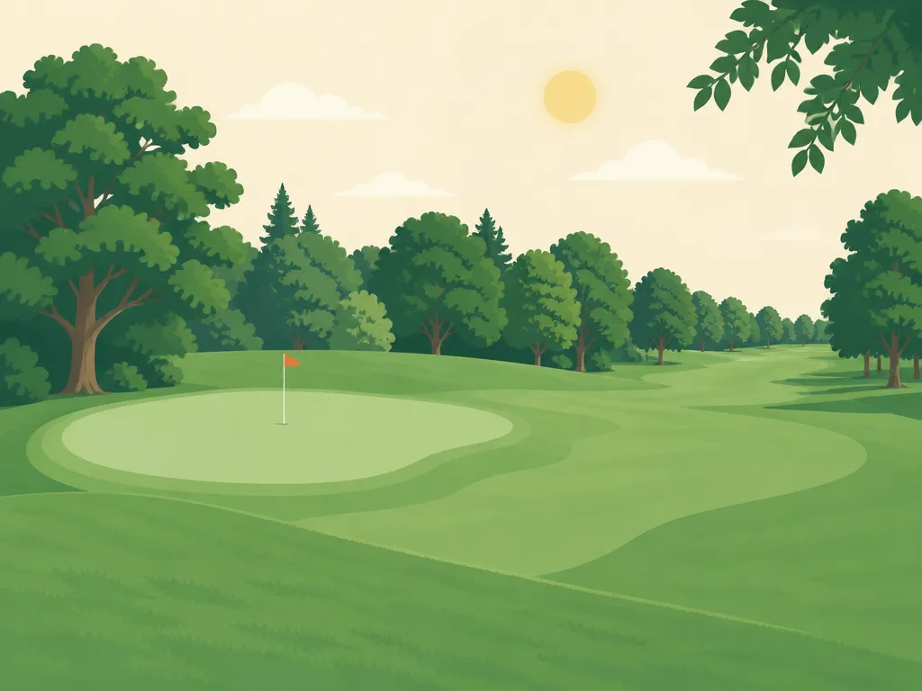Illustration of Mullenhurst Golf Course