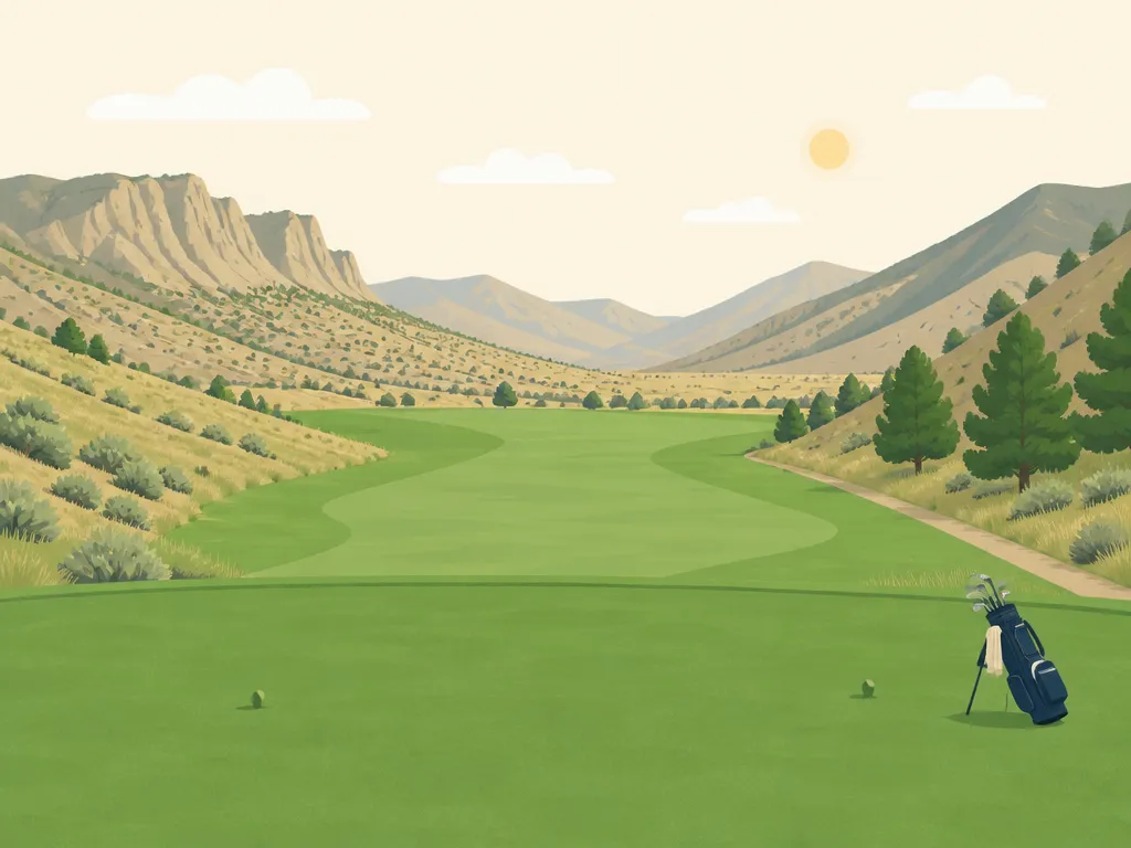 Illustration of Challis Golf Course