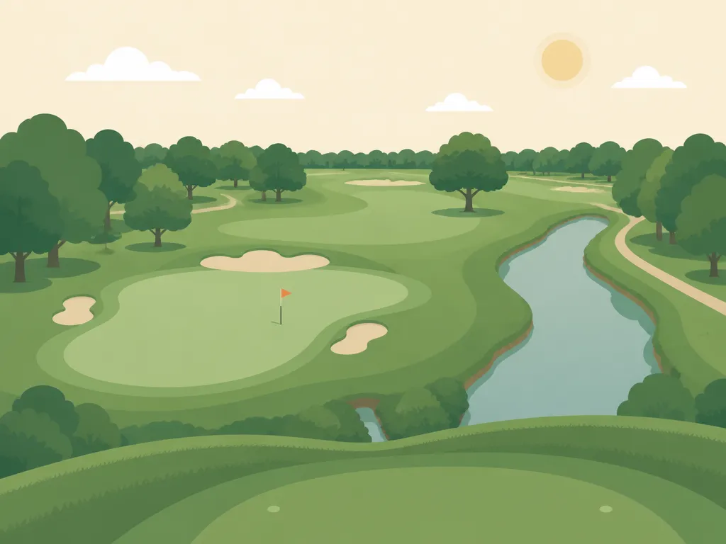 Illustration of Meadowbrook Golf Course