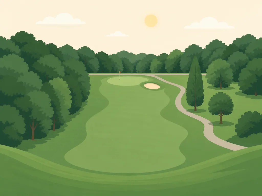 Illustration of Oak Hollow Golf Course