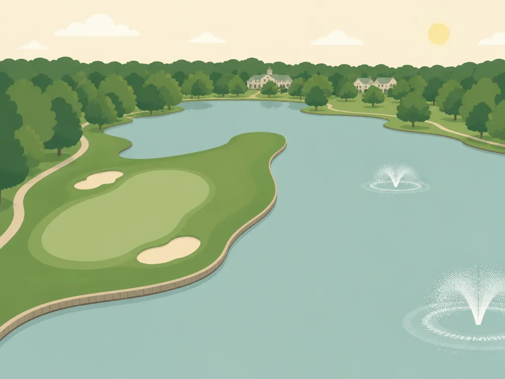 Illustration of Christmas Lake Golf Club