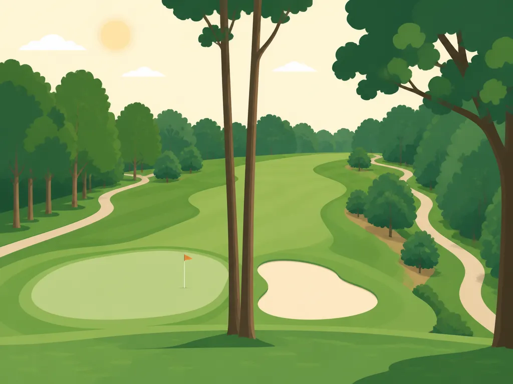 Illustration of Crystal Lake Golf Club