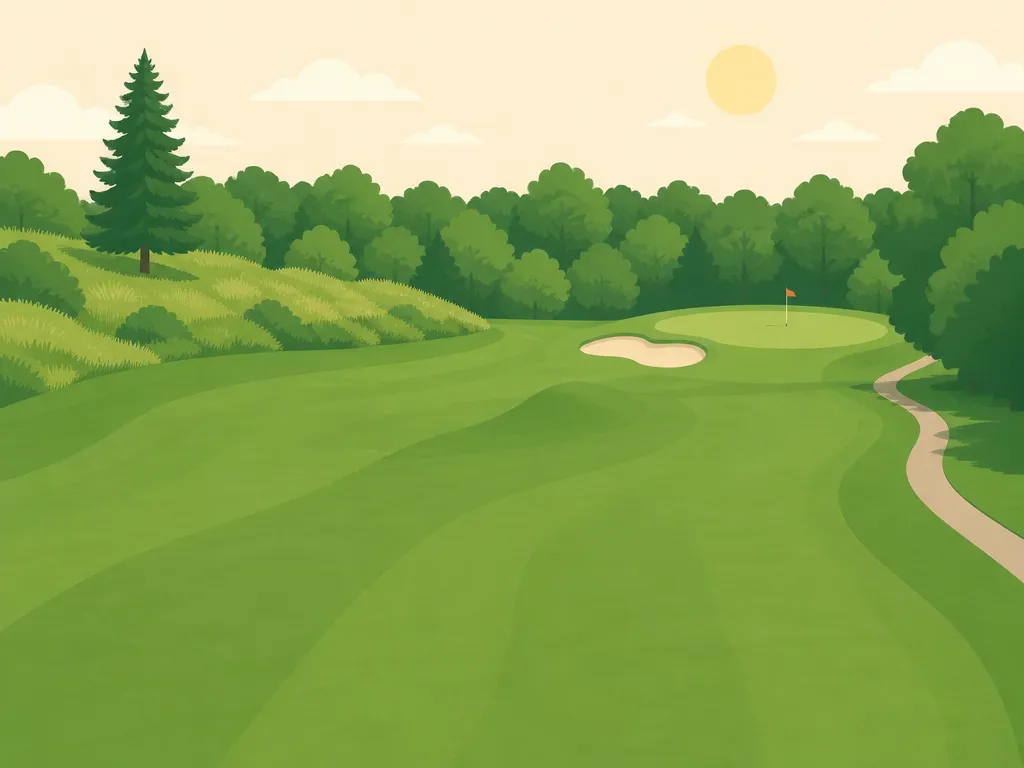Illustration of Kettle Hills Golf Course (Rolling Nine)