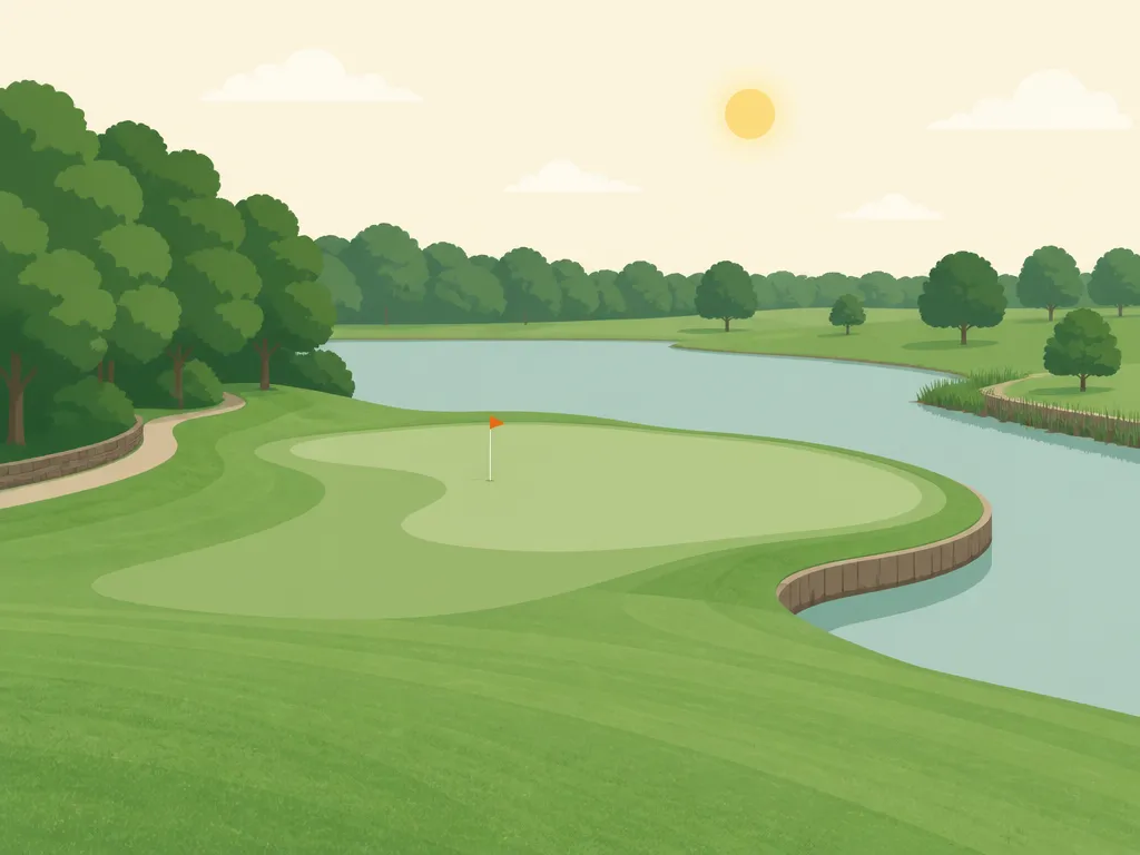Illustration of Eagles Bluff Golf Course