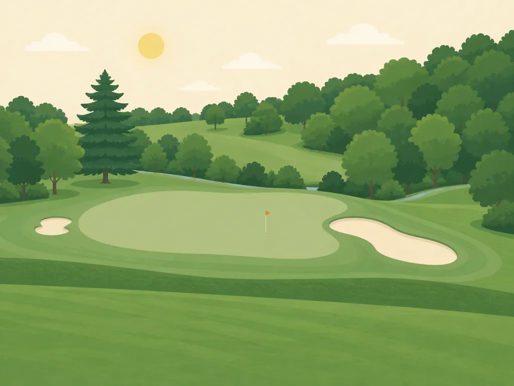 Illustration of Hillendale Golf Course