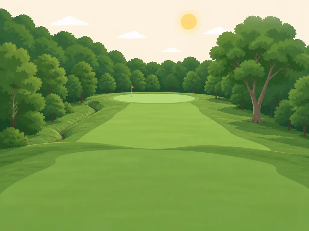 Illustration of Highland Hills Golf Club - Highland Twp