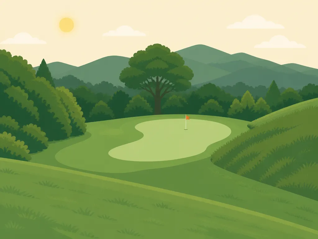 Illustration of Black Mountain Golf Course