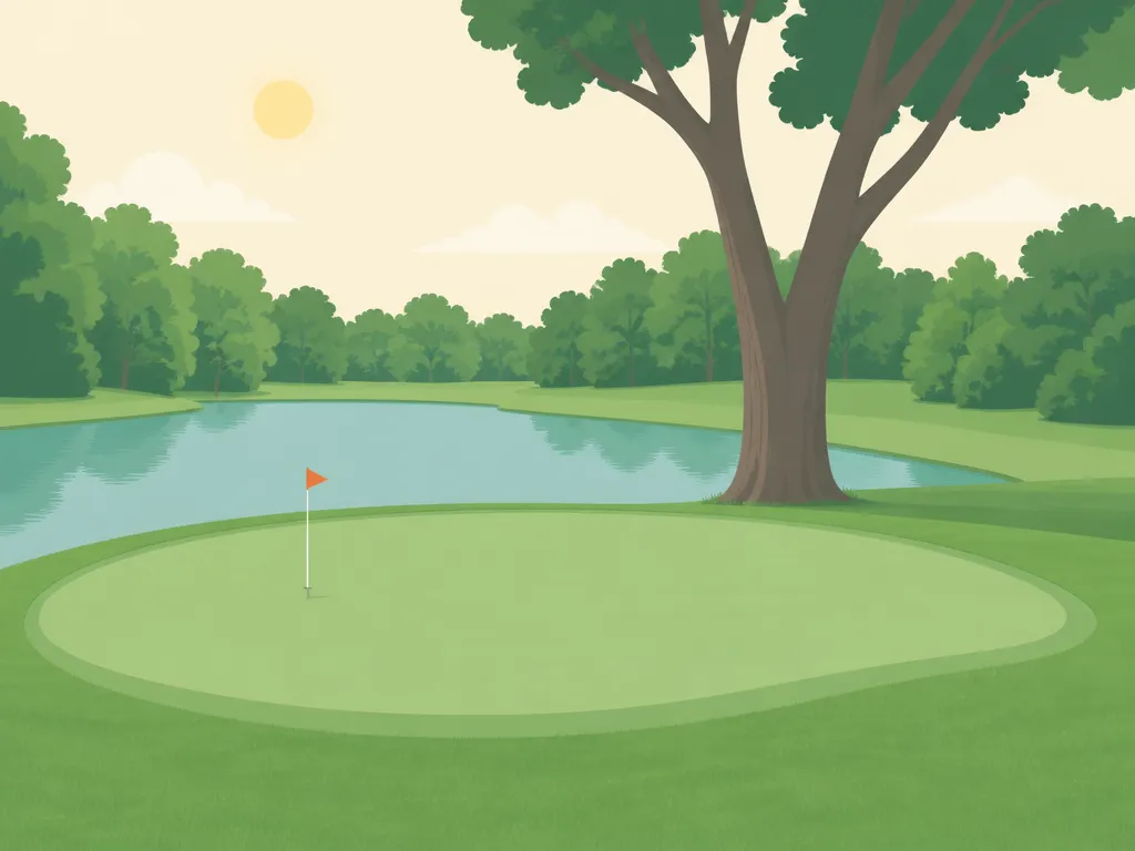 Illustration of Rolling Hills Golf Course (par 3)